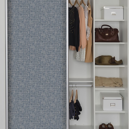 NuWallpaper Navy Poplin Texture Peel & Stick Wallpaper